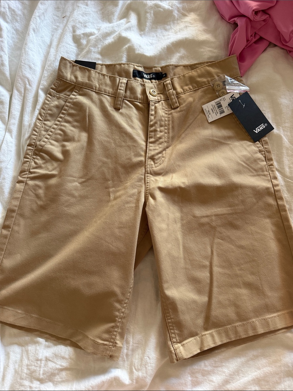 Vans Men’s Khaki Flat Front Chino Shorts